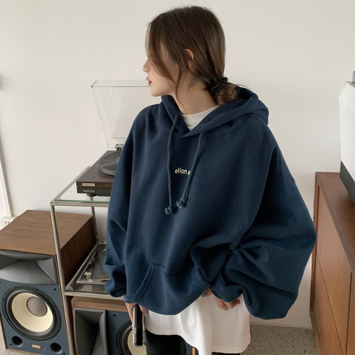 シンプルフード付き プルオーバーパーカー mry000489