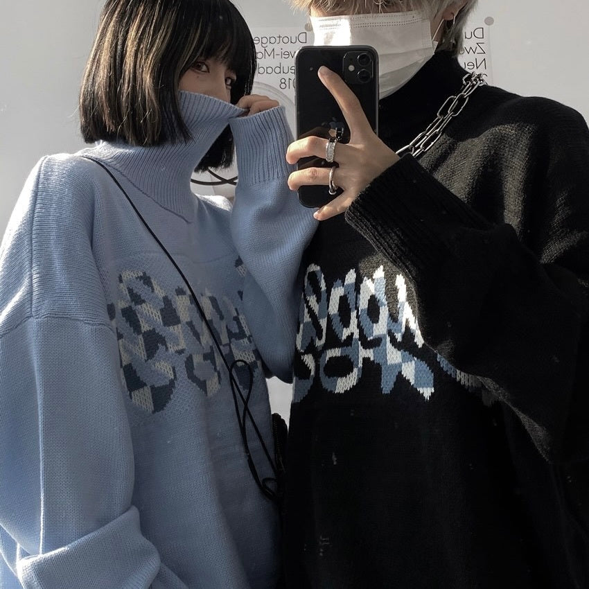 【送料無料】ユニセックス リブハイネックセーター mry000464