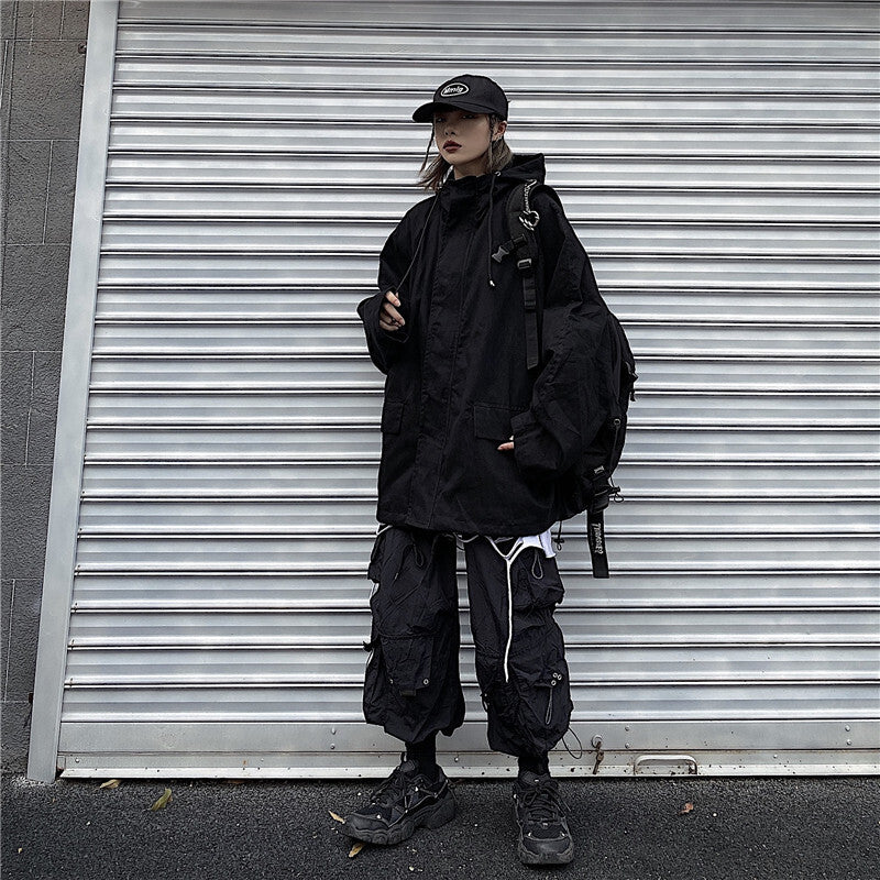 ブラック コットンジャケット ユニセックス mry000332