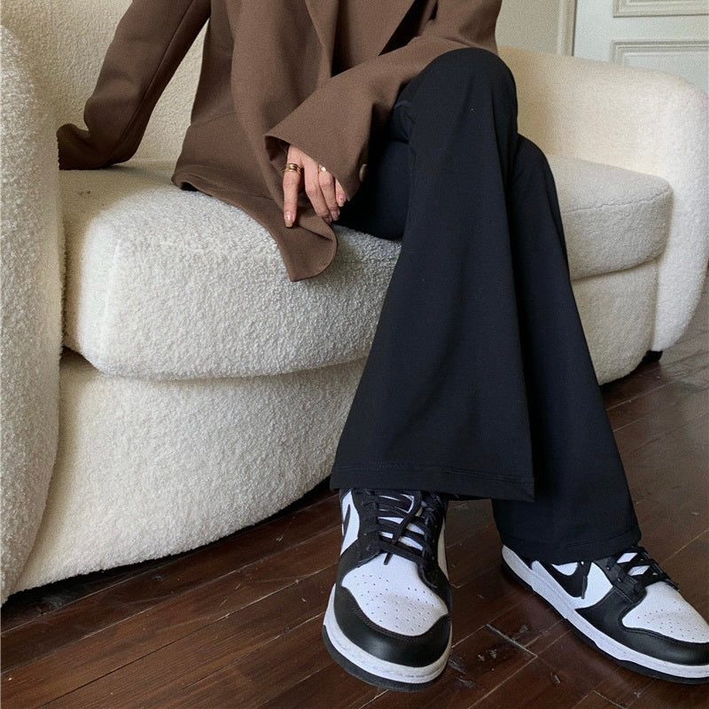 ハイウエスト フレアパンツ 薄手 mry000040