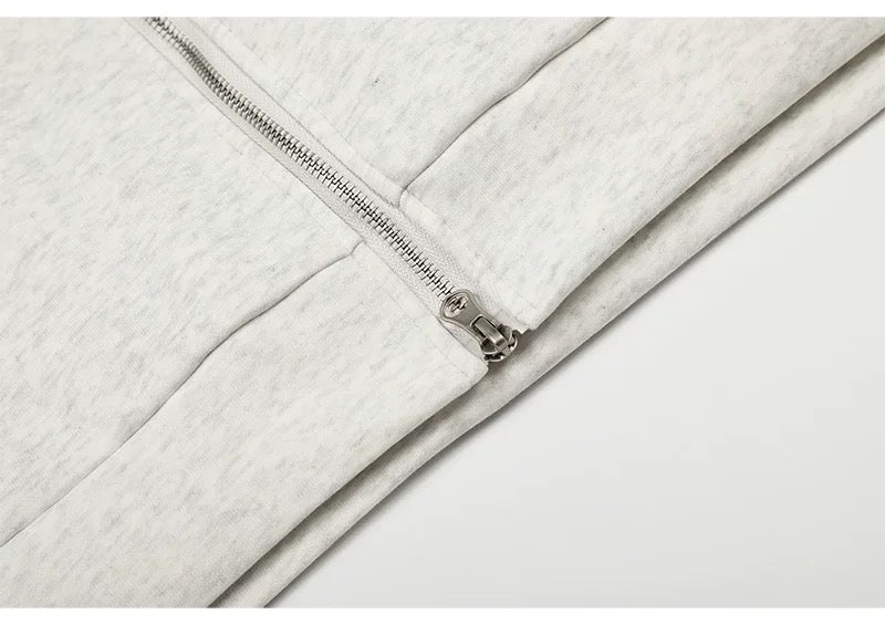 Fur-Lined Toggle Hook Hoodie Jacket mry001990