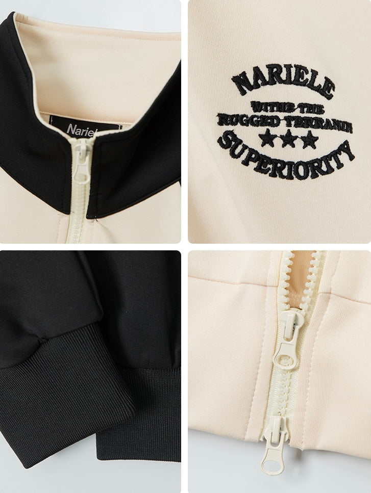 【2color】Elite Striped Track Jacket mry001642