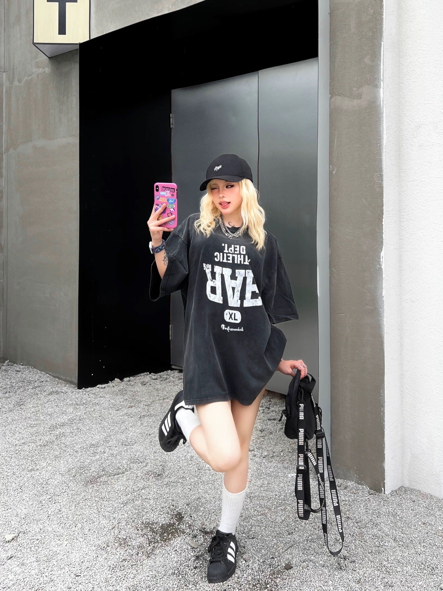 Reversed Varsity Graphic T-Shirt mry001735