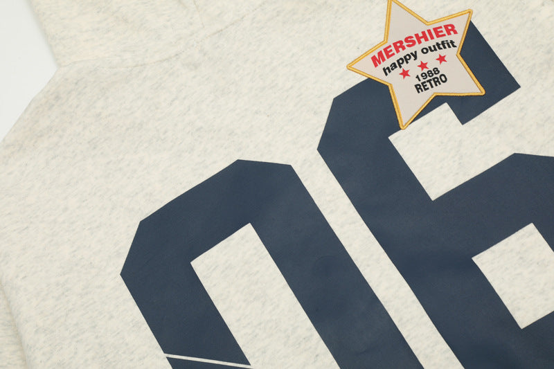 Athletic Badge Zip Hoodie mry001653