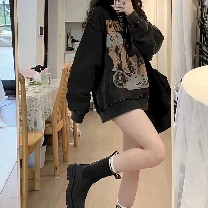 レトロアメリカン オーバーサイズスウェット mry000443