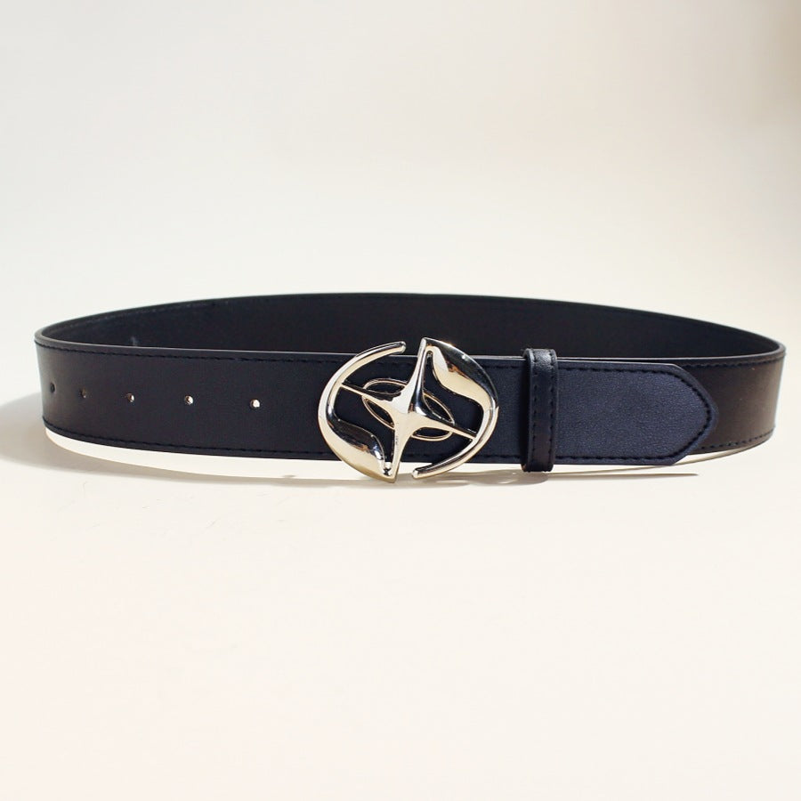 【爆売れ中/3color】Twist Emblem Leather Belt mry001758