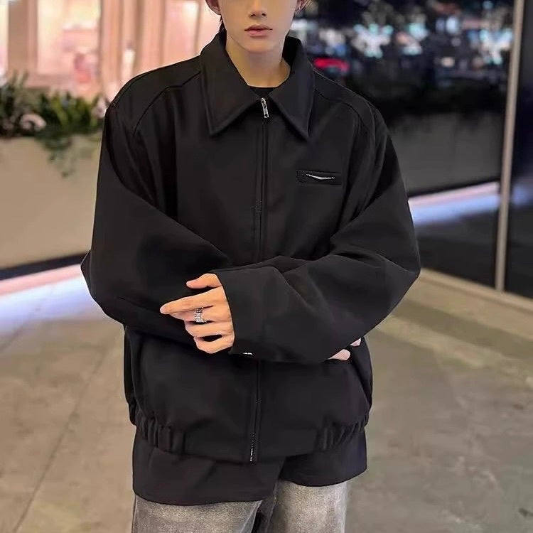 2カラー展開 アメリカン 韓国ストリート 韓国カジュアル レトロ コーチジャケット mry001255