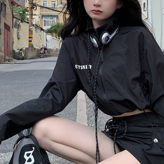 【送料無料】ショート丈 カジュアル ジャケット 韓国ストリート 韓国カジュアル mry000607