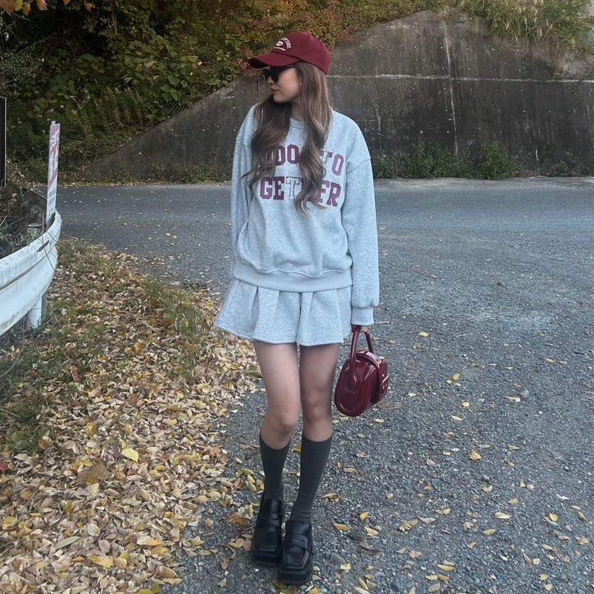 【Taéf】セットアップ スウェット スカート mry001544