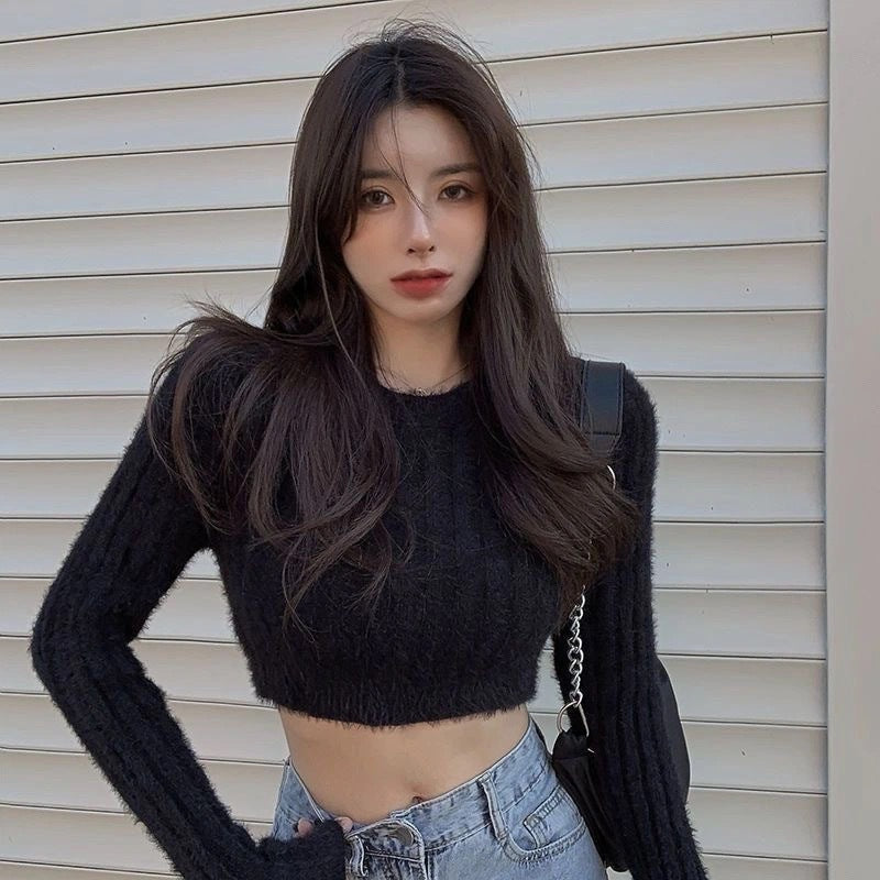 【送料無料】長袖ニット 4カラー 2023春トレンド 韓国カジュアル 韓国ガーリー フレンチガーリー mry000581