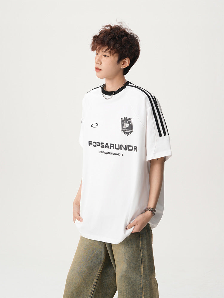 【3color】Fopsarundr Varsity Stripe Jersey T-Shirt mry001710