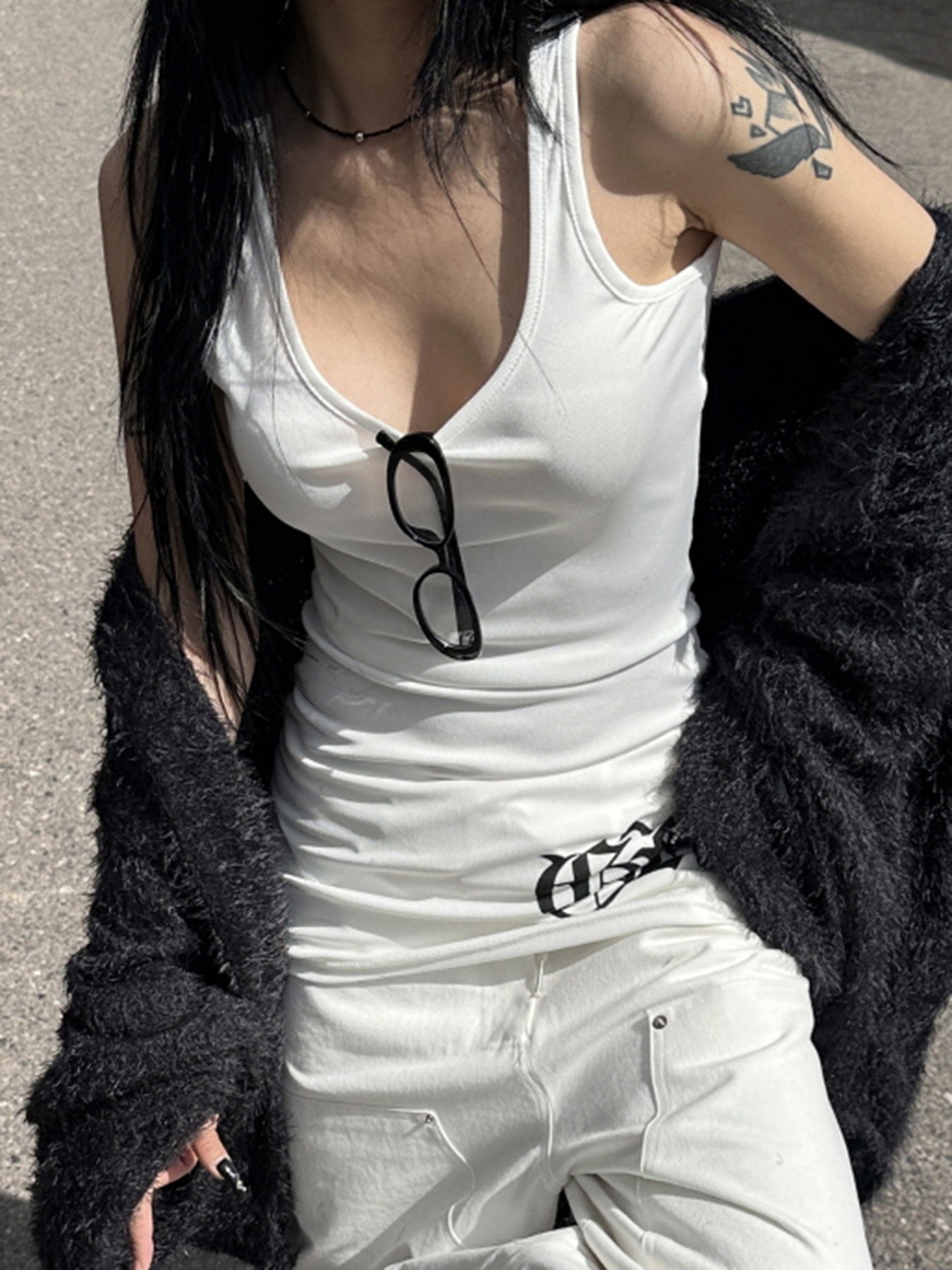 Tattoo Blade Stretch Tank Top mry001722