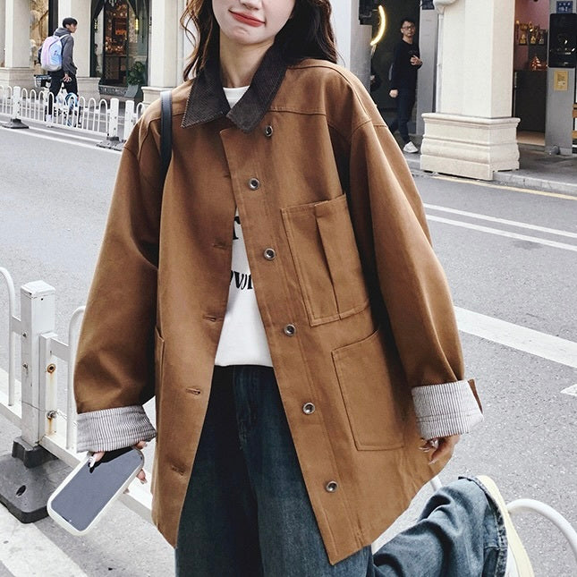 【Plaisir】ポケット ワークジャケット mry001504