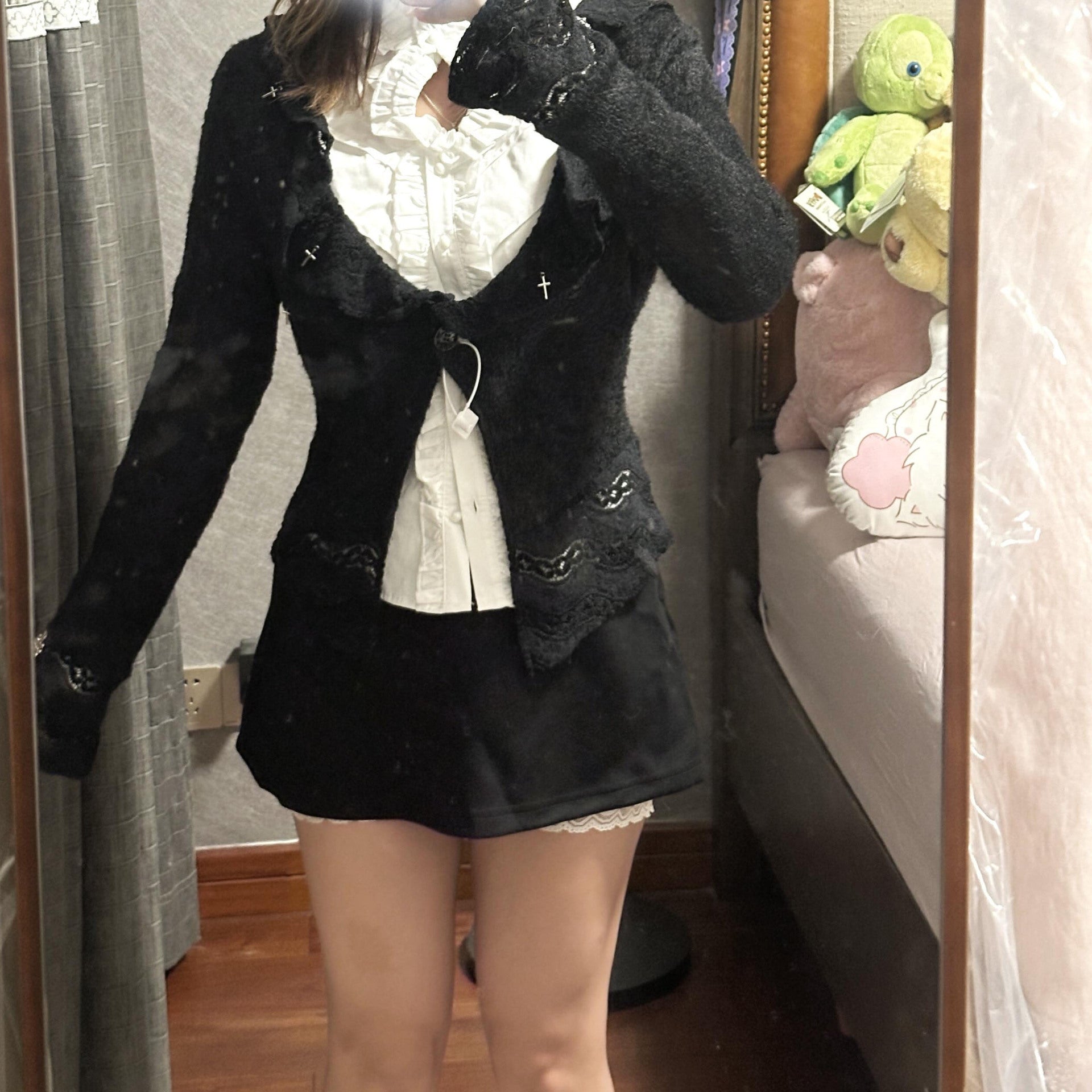 【Orchid】レイヤード ニットカーディガン mry001506