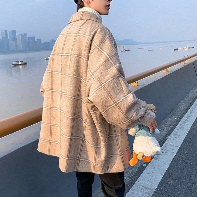 3カラー展開 アメリカン 韓国ストリート 韓国カジュアル コート mry001269