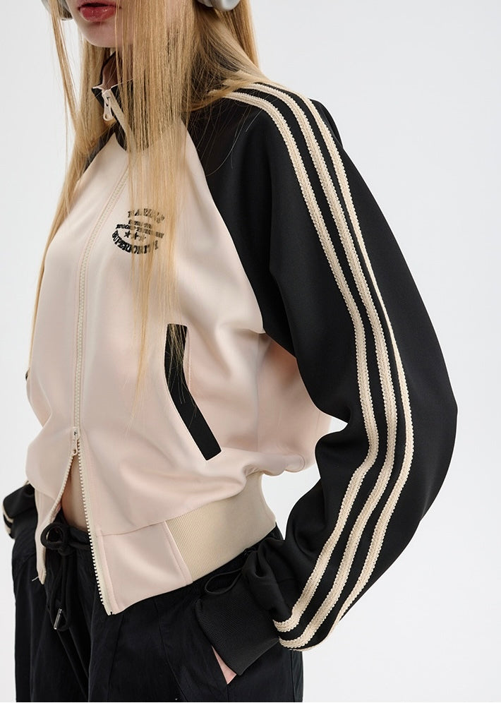 【2color】Elite Striped Track Jacket mry001642