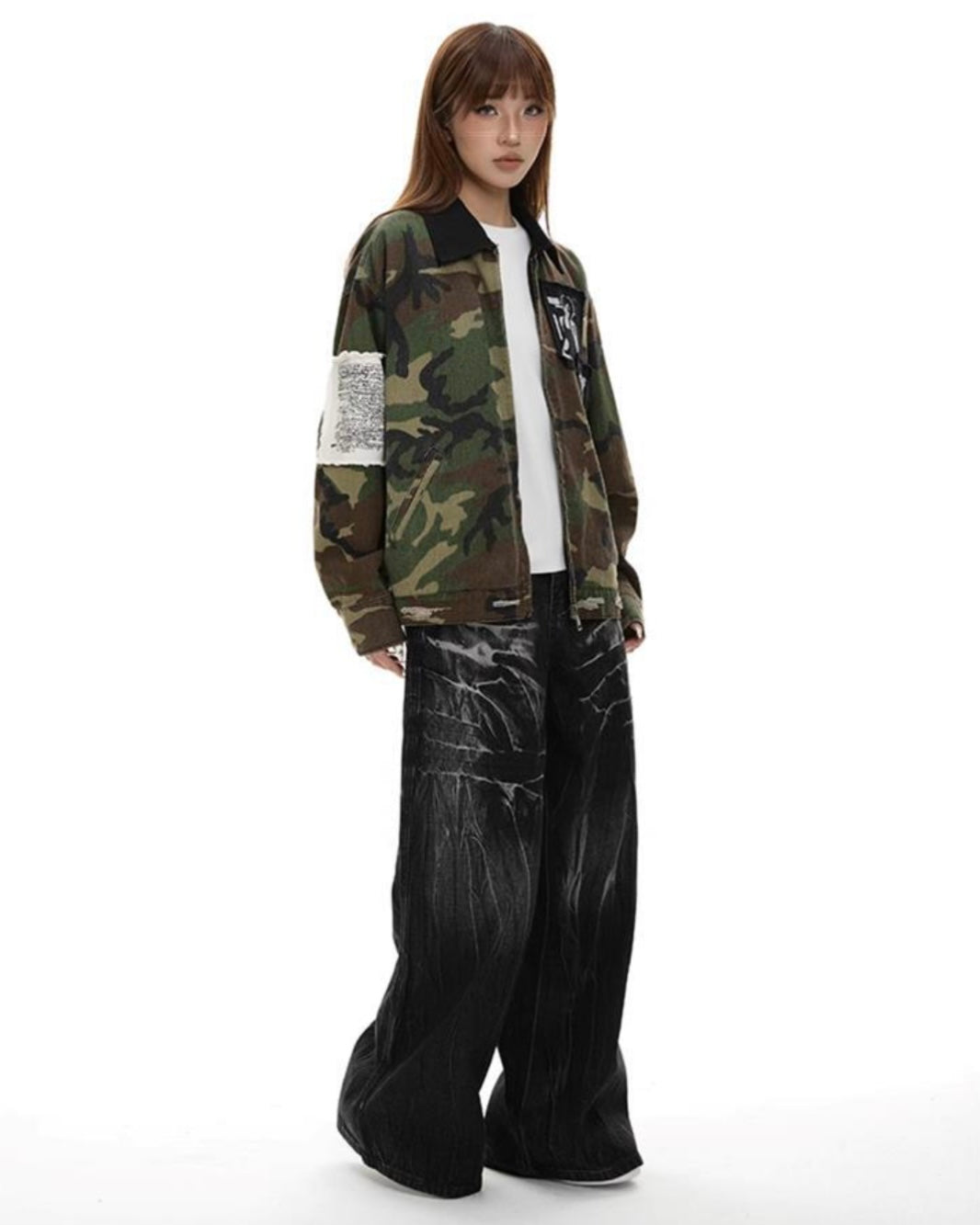 Camo Patchwork Jacket mry001826