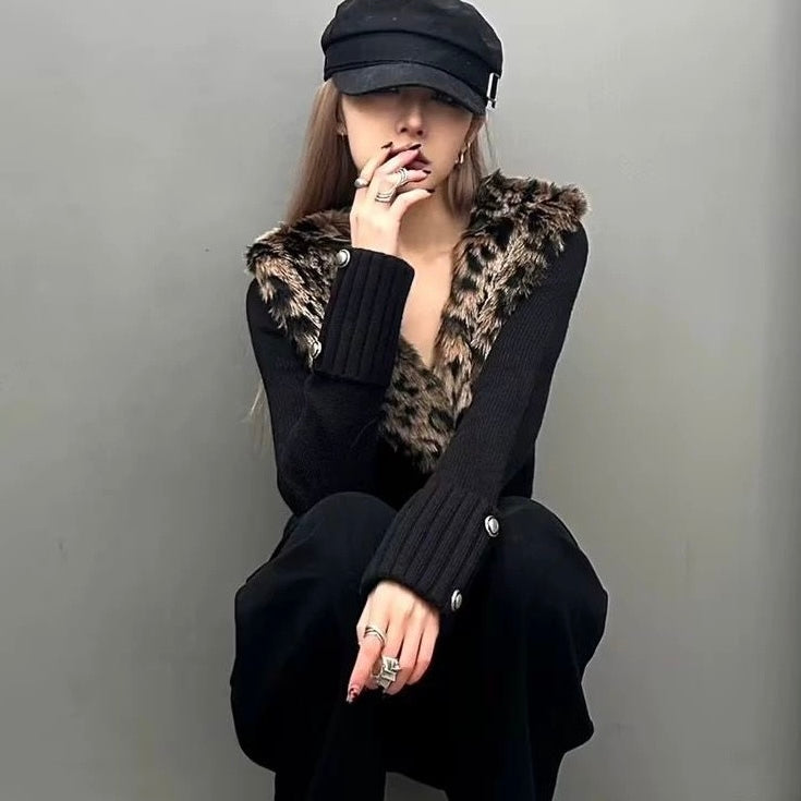 【Orchid】レオパード柄カーディガン mry001509