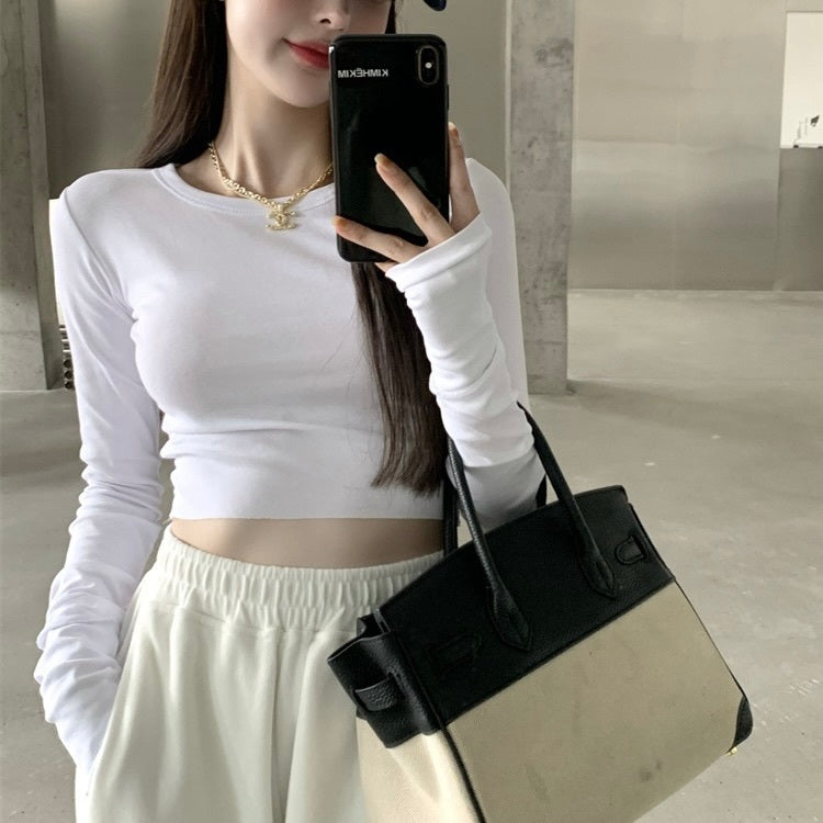 3カラー展開 ヨーロッパ 韓国ストリート 韓国カジュアル タイトフィット シャツ mry001180