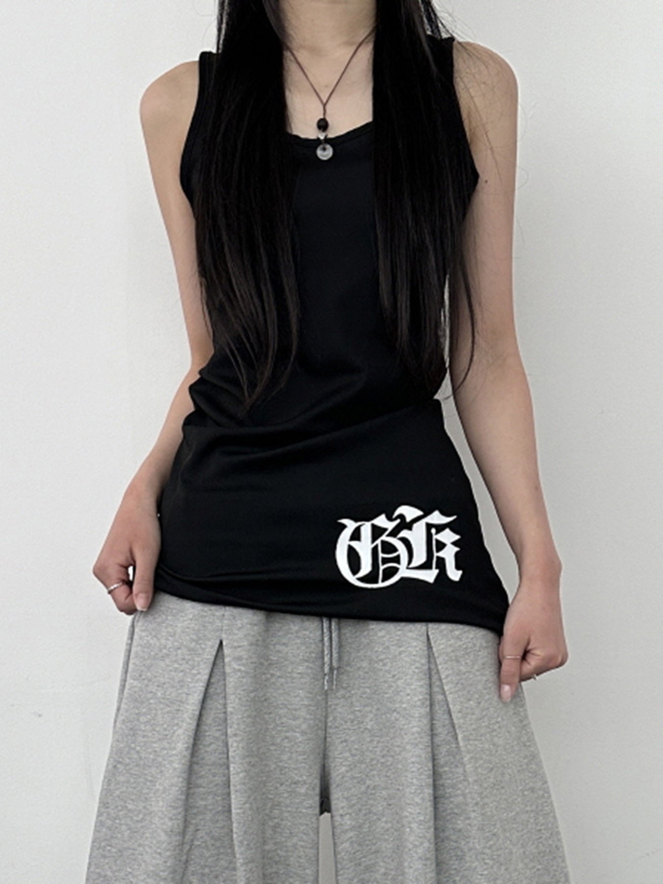 【トップス/2color】クロスフィットロングタンクトップ mry001722