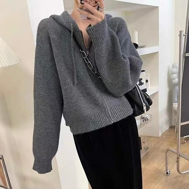 【Plaisir】ニットフーディ mry001529