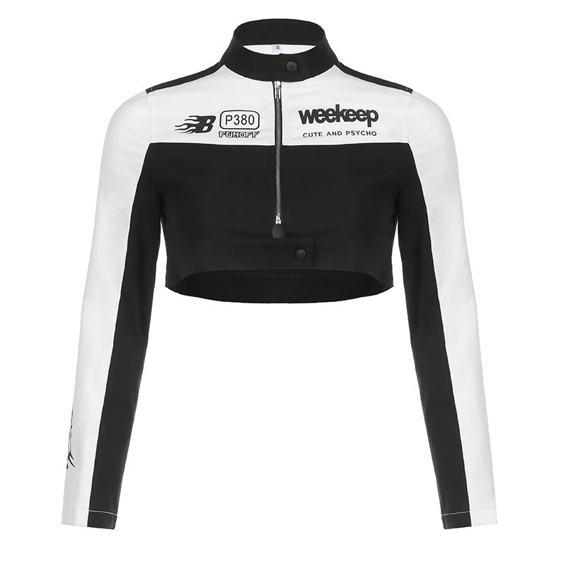 ヨーロッパ風 ジッパージャケット 韓国カジュアル 韓国ストリート mry000994