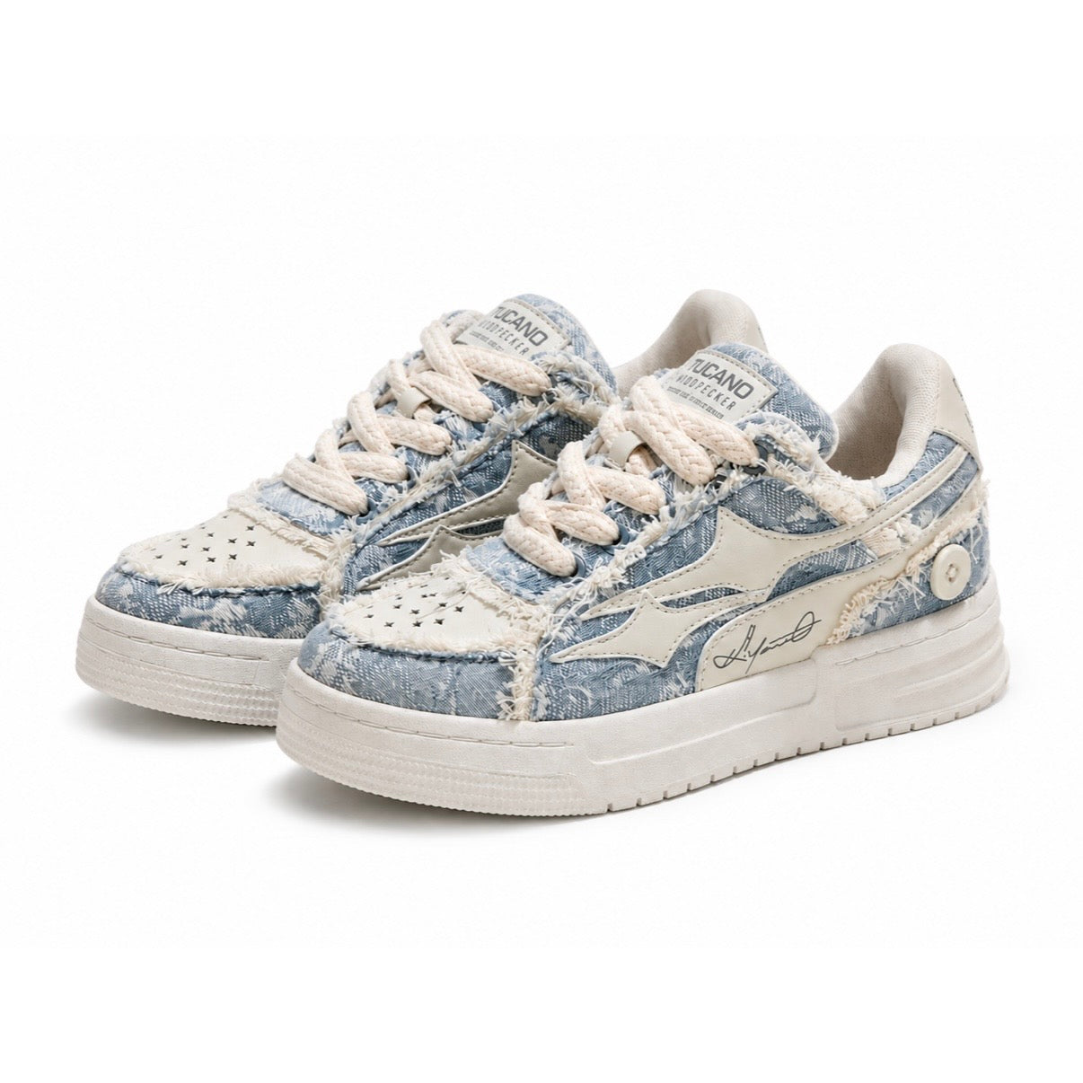 【2color】Ivory Edge Fray Sneakers mry001754