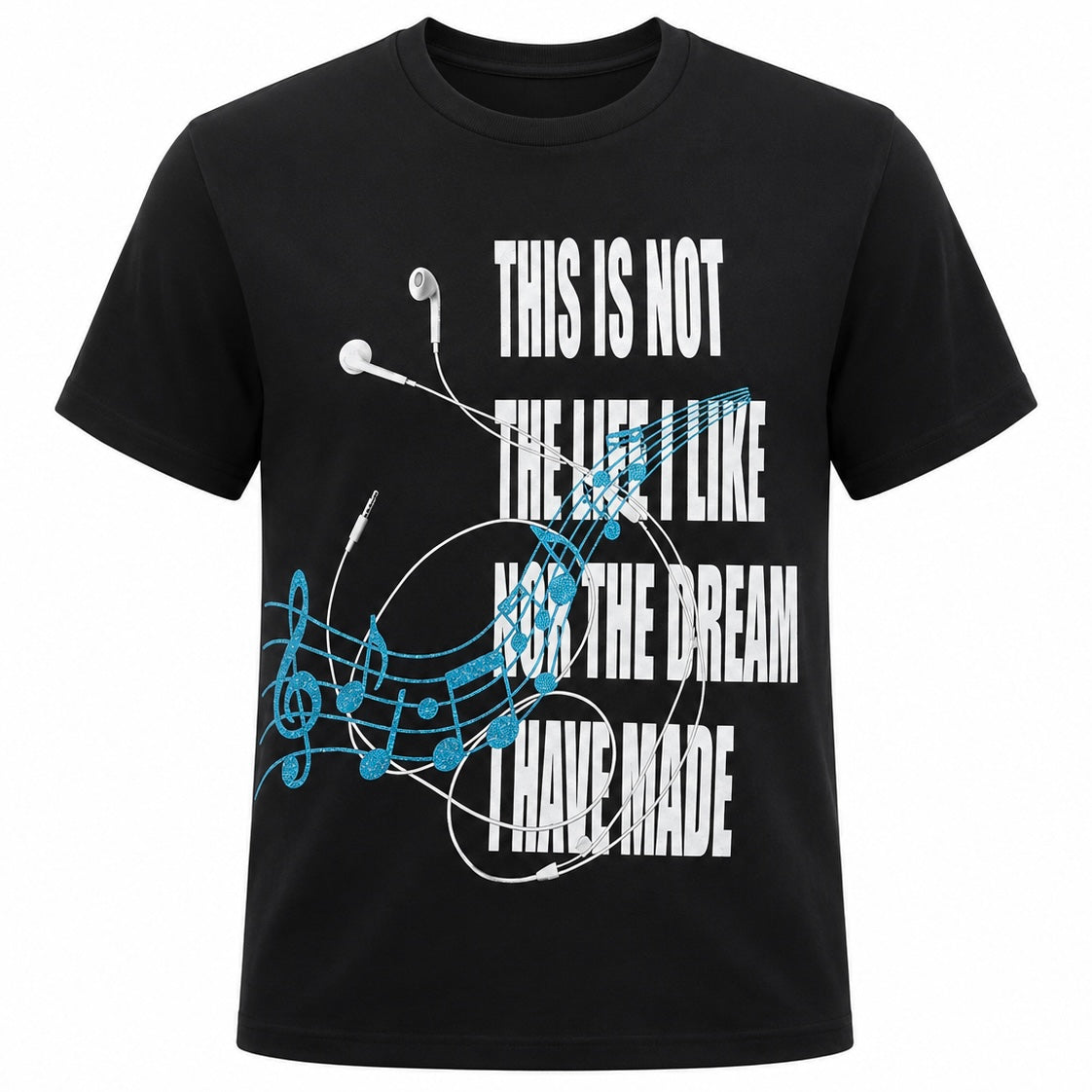 【新作】イヤホンメロディ フィットTシャツ mry002623