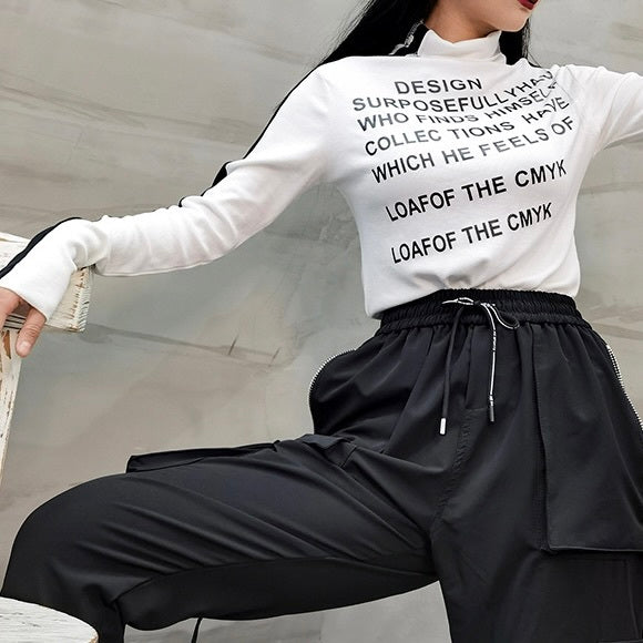 AW ヴィンテージプリント セミハイカラー ボトムシャツ 長袖 mry000059