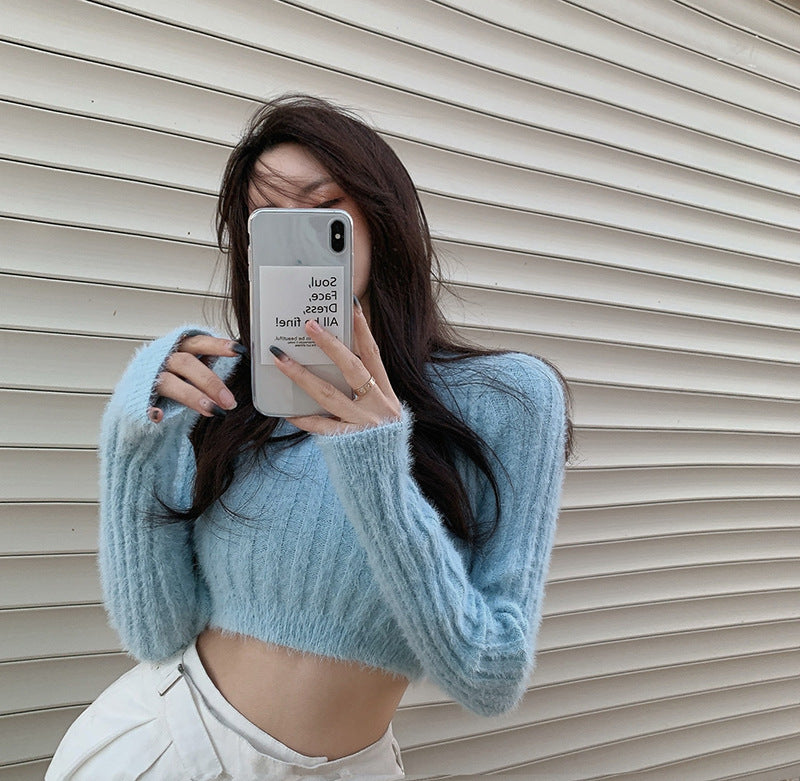 【送料無料】長袖ニット 4カラー 2023春トレンド 韓国カジュアル 韓国ガーリー フレンチガーリー mry000581