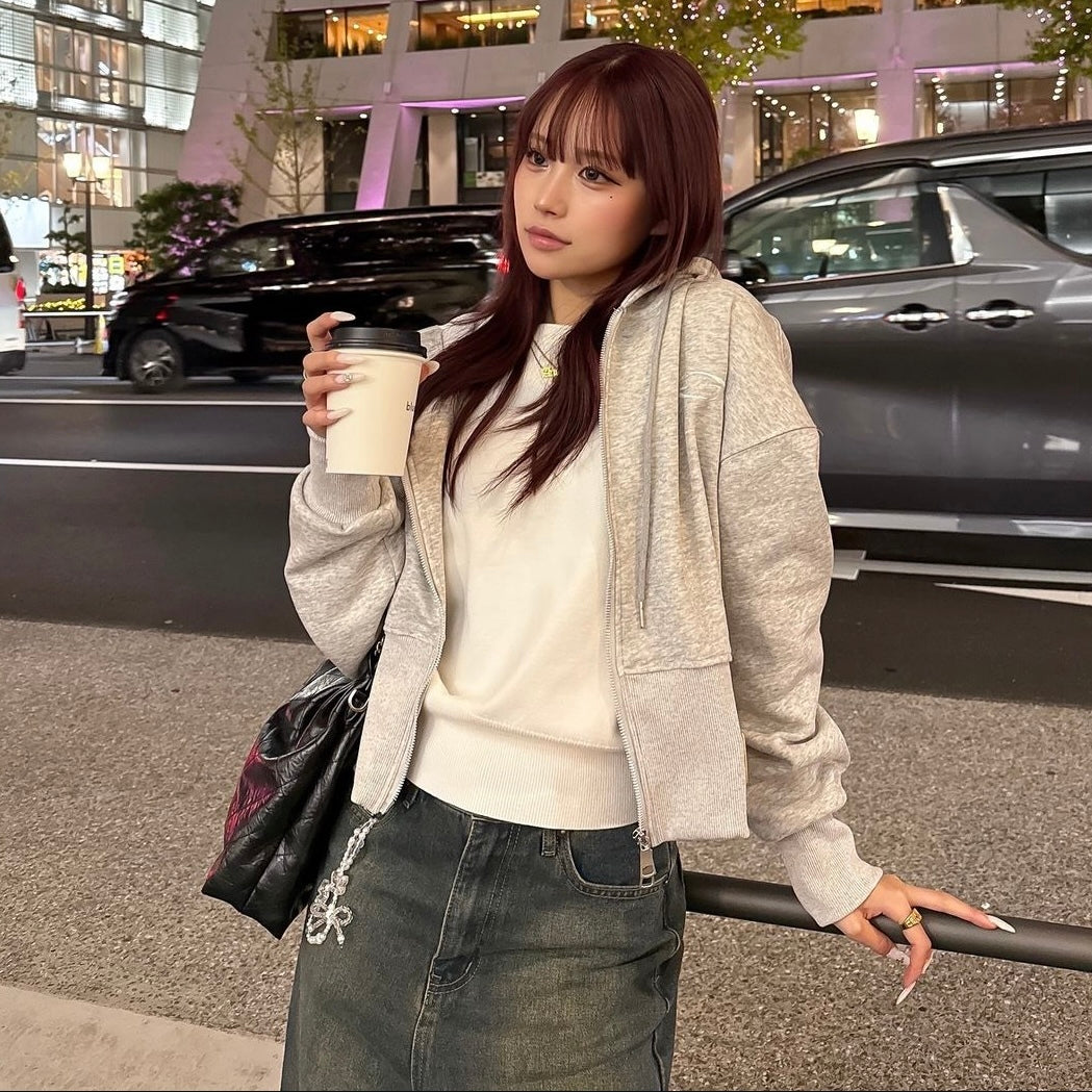 【大人気No.1 パーカー / 2color 】スリムウエストパーカー mry001411