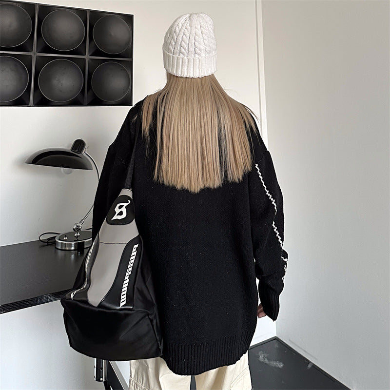 セーターコート チェックボーダー mry000348