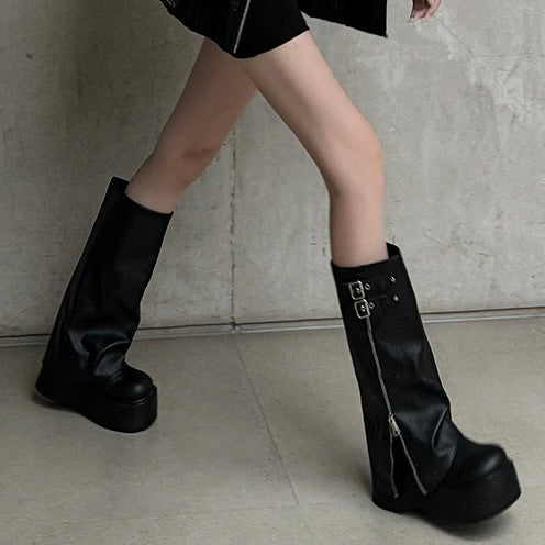 【Taéf】厚底ロングブーツ mry001545