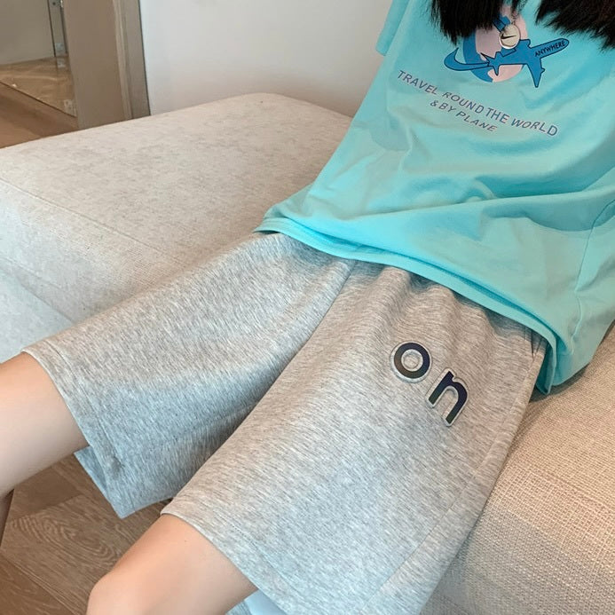 ウエストゴム シンプル ハーフパンツ mry000063