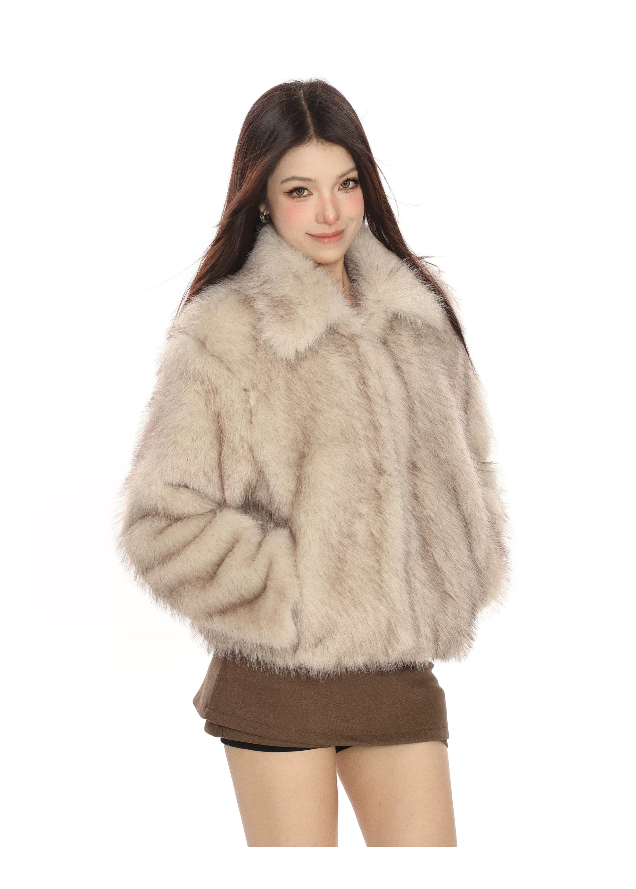 ※残りわずか『評価★4.8以上/SNS大人気アイテム💎』Faux Fur Jacket mry001785