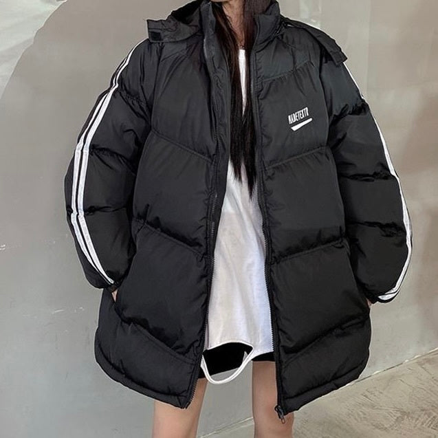 オーバーサイズ フード付き ダウンジャケット mry000425