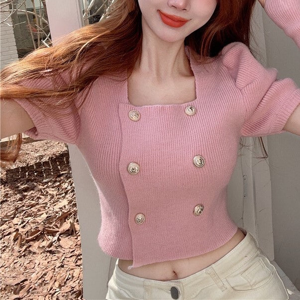 【送料無料】フレンチガーリー 春セーター 韓国ガーリー 2023トレンド mry000577