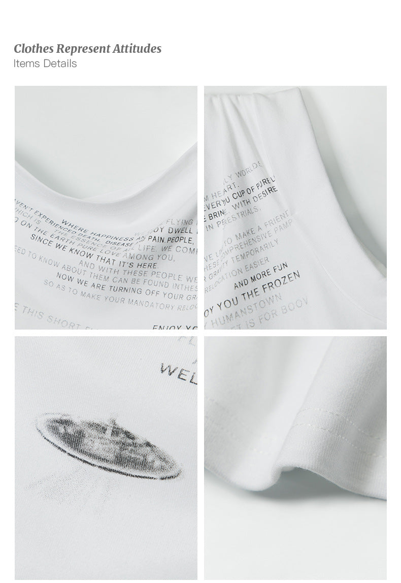 【2color】Boov Landing Sleeveless T-Shirt mry001694