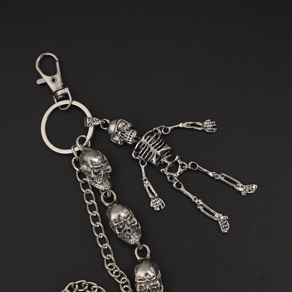 Punk Rock Skull Skeleton Wallet Chain mry001923