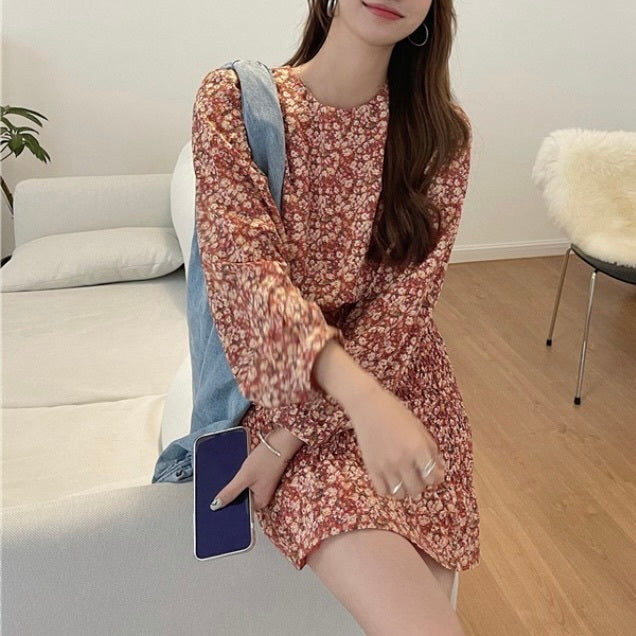 フラワー ゴム ワンピース mry000179