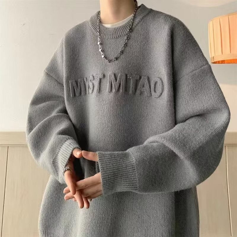 【送料無料】春デザインセーター トレンド ルーズニット 春・秋 韓国ストリート 韓国カジュアル mry000545