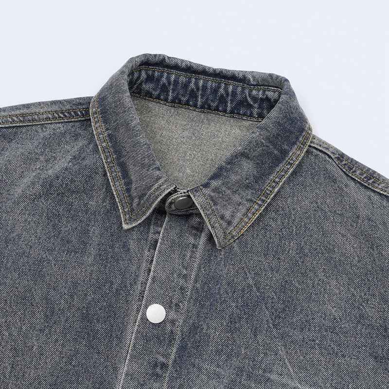 【2color / Set-Up】Camo Fade Distressed Denim Set-Up mry001757