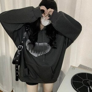 ハートデザインルーズパーカー mry000483