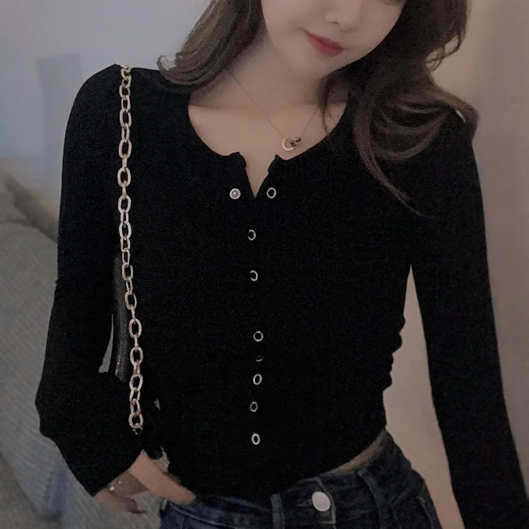 【爆売れ中/3color】リブニットカーディガン mry001117