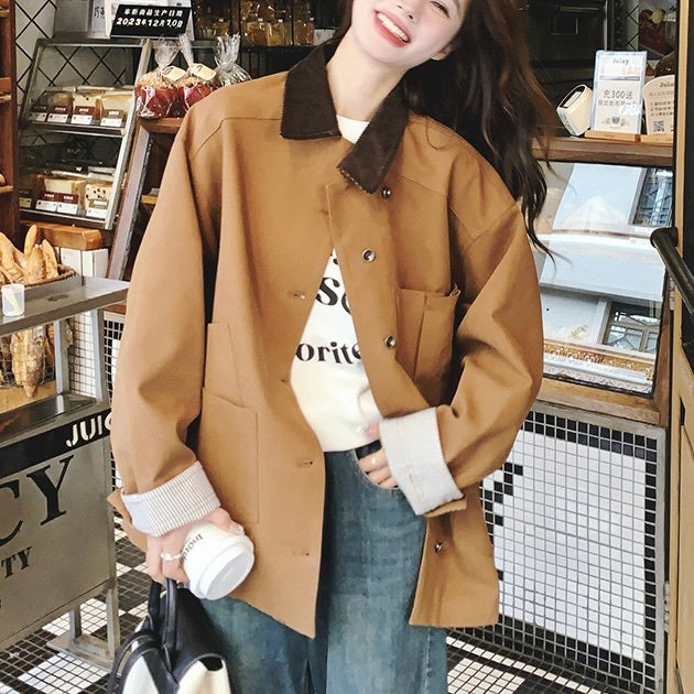 【Plaisir】ポケット ワークジャケット mry001504