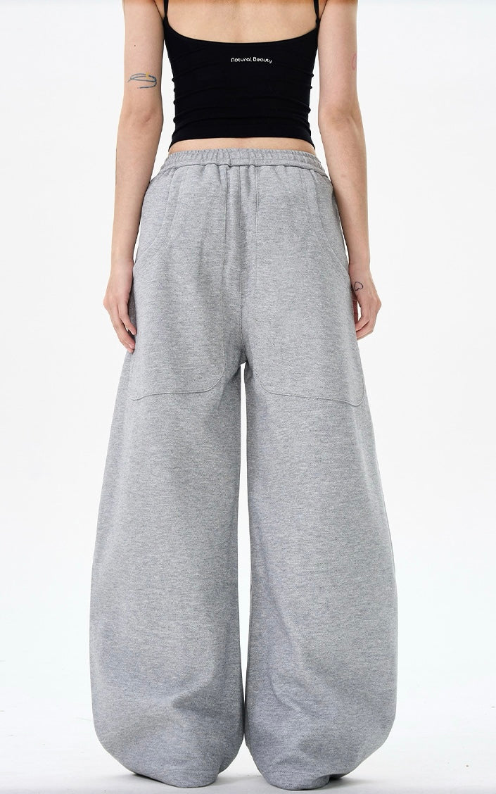 《周りと被らないで話題💬💫》【YURU:FIT】Oversized Cloud Sweat Pants mry001784