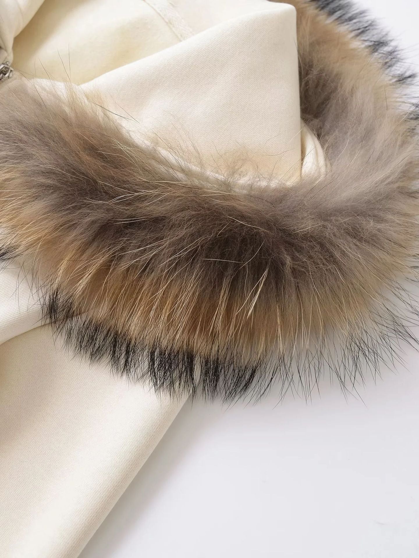 【3color】Faux Fur Luxe Zip Hoodie mry001637