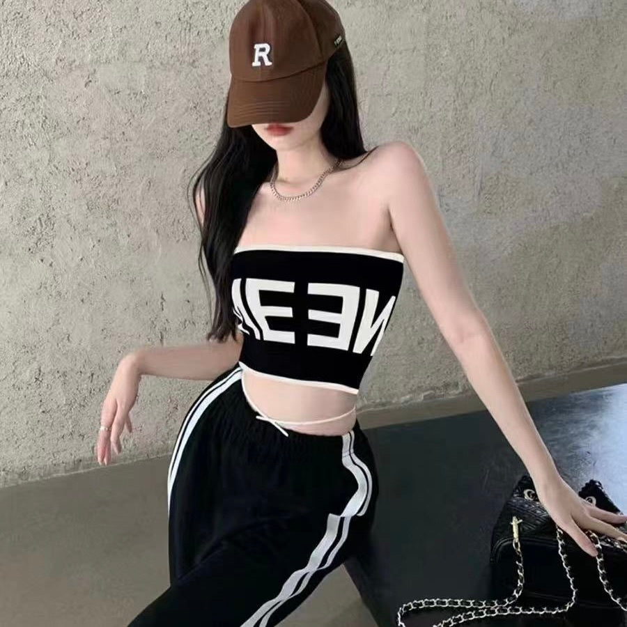 パッド付き ストラップレス チュートップ mry000156