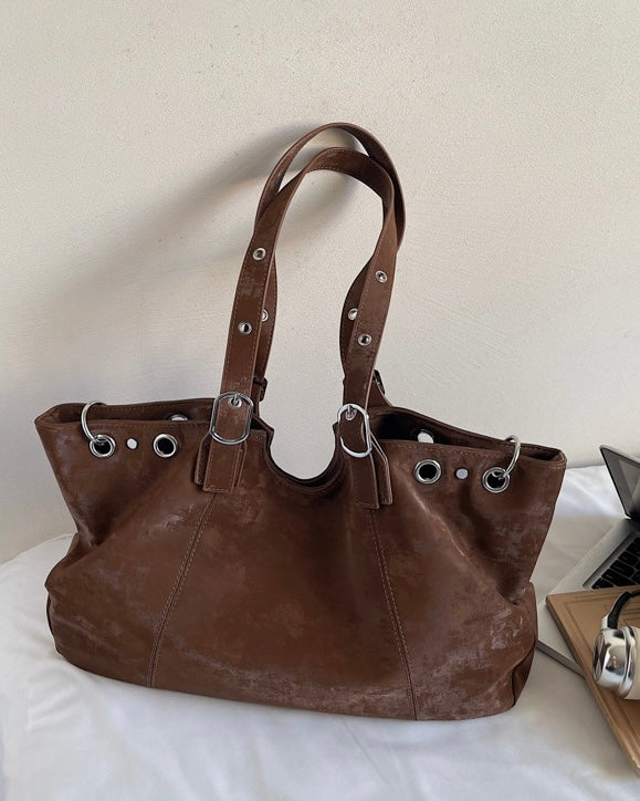 Soft Washed Leather Tote Bag mry002264