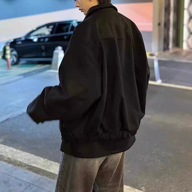 2カラー展開 アメリカン 韓国ストリート 韓国カジュアル レトロ コーチジャケット mry001255